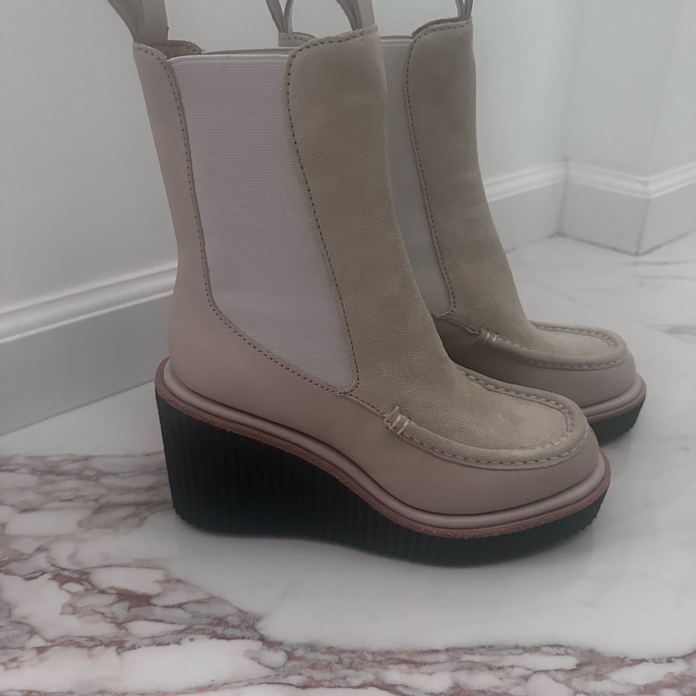 Rag & Bone Sloane Suede & Leather Chelsea Boots 37.5 - Picture 2 of 6